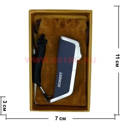 Зажигалка газовая Honest (L-336) с ремешком - фото 94715