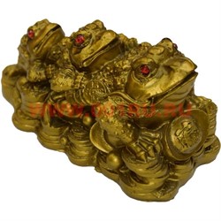 Три жабки Фу-Лу-Шу из полистоуна (JN-144) 100 шт/кор - фото 95281