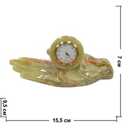 Часы из оникса «Ладонь» - фото 95370