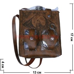 Набор "Волк" в сумочке: фляжка, зажигалка, раскладной стаканчик - фото 95373