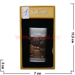 Зажигалка газовая Nobilis (1) турбо "под кожу" - фото 95431