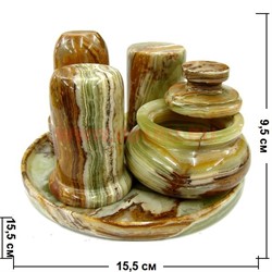 Набор столовый «Солонка, перечница, сахарница, зубочистница» - фото 95457