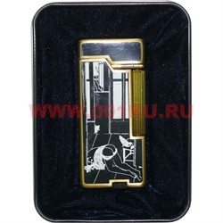 Зажигалка кремневая Burnder в жестяной коробочке - фото 95463