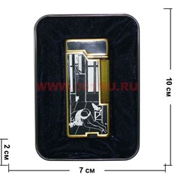 Зажигалка кремневая Burnder в жестяной коробочке - фото 95465