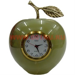 Часы «Яблоко» средние (2,5 дюйма) из оникса - фото 95605