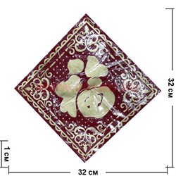 Денежная салфетка 32х32 см "иероглиф Фу", цена за пару - фото 96005