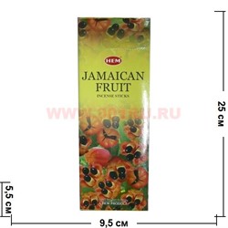 Благовония HEM "Ямайские фрукты", цена за уп из 6 шт - фото 96169
