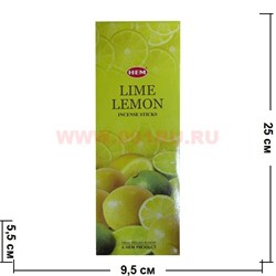 Благовония HEM "Лайм+Лимон", цена за уп из 6 шт - фото 96177