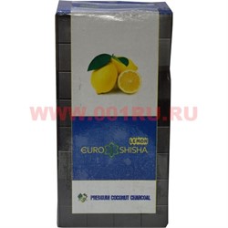 Уголь для кальяна Euro Shisha Lemon 1 кг 96 шт 22х22 мм - фото 96472