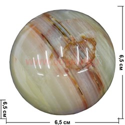 Шарик из оникса 6,5 см (3 дюйма) - фото 96557