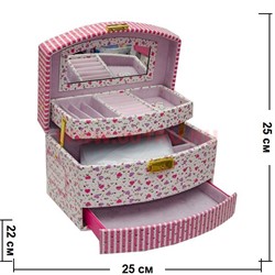 Шкатулка "автомат" (34) со стразами 14х16х22 см - фото 96643