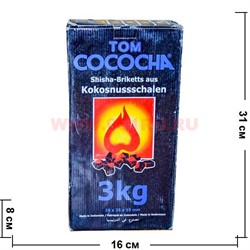 Уголь для кальяна Tom Cococha 3 кг 25х25х15 мм кубики - фото 96710