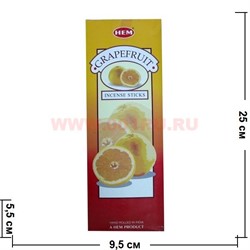 Благовония HEM "Грейпфрут", цена за уп из 6 шт - фото 96800