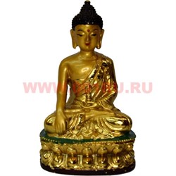 Будда из полистоуна (NS-710) 14 см под золото (64 шт/кор) - фото 97046