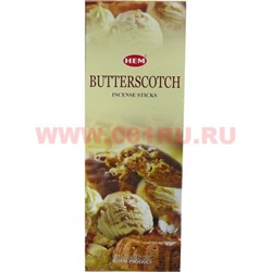 Благовония HEM "ButterScotch - Ириска" 6 шт/уп - фото 97287