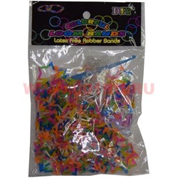 Набор резиночек 200 шт многоцветные фигурные, цвета в ассортименте - фото 97453