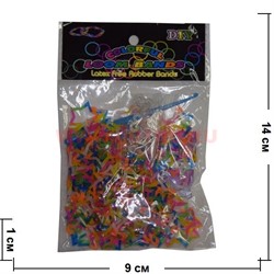 Набор резиночек 200 шт многоцветные фигурные, цвета в ассортименте - фото 97455