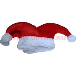 Новогодний колпак "Тролль" красный, цена за 12 шт - фото 97486