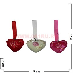 Сердечки 3 вида (628) с бантиками, цена за 126 шт - фото 97627