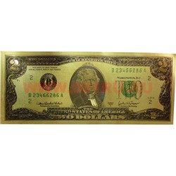 Янтра-доллар "2 доллара" из металлизированного пластика - фото 97932