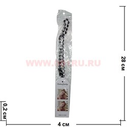 Повязка на голову греческая (JP-40) со стразиками, цена за 12 штук - фото 98371