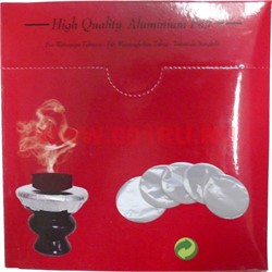 Фольга для кальяна алюминиевая 50 листов (перфорированная) - фото 98697