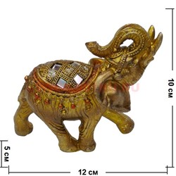 Слоник из полистоуна (TS-80) 10 см высота 96 шт/кор - фото 98785