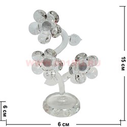 Цветок из стекла 15 см - фото 98859