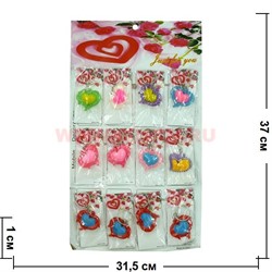 Брелок "Сердце с завитушками" (DLK-07) из полистоуна, цена за 120 штук - фото 99096