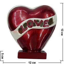 Сердце Love на подставке (DL-31) цена за 48 штук - фото 99125