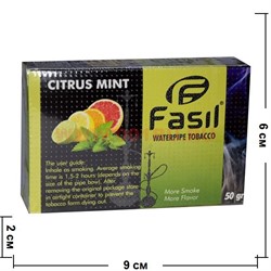 Табак для кальяна Fasil «Citrus Mint» 50 гр (фасиль цитрусовые с мятой) - фото 99512