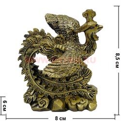 Нецкэ фигурка птицы Феникс из полистоуна 8,5 см - фото 99649