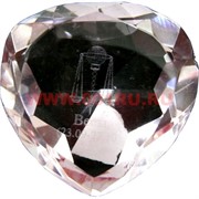 Кристалл «Сердце Зодиак» розовое 5 см
