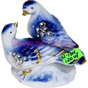 Голуби фарфоровые (KL-1301) со стразами 8 см высота 120 шт/кор