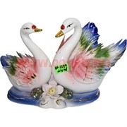 Лебеди из цветного фарфора 14 см (KL-1299) 24 шт/кор