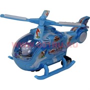 Вертолет 13 см высота (музыкальная игрушка, ездит)