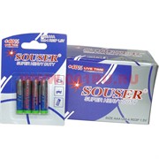 Батарейки Souser AAA мизинчиковые солевые цена за 48 шт