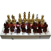 Шахматы из разных пород дерева 42 см доска (хорошее качество)
