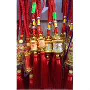 Подвеска «Буддийский барабан» большая с красными нитками