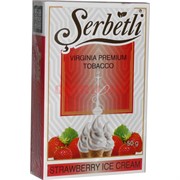 Табак для кальяна Шербетли 50 гр «Strawberry Ice Cream» (клубника с мороженым Serbetli)