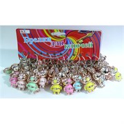 Брелок Свинка 2019 символ года (KL-1112) пластмасса под золото