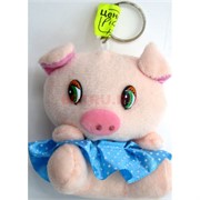 Свинка мягкая игрушка (Pig-23) брелок 24 шт/уп