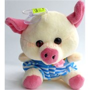 Свинка мягкая игрушка (Pig-17) с присоской 12 шт/уп