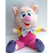 Свинка мягкая игрушка (Pig-18) с присоской 12 шт/уп