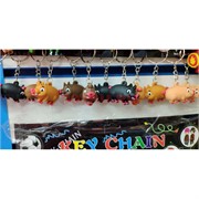 Брелок Символ 2019 года (KL-1108) свинка резиновая 3 цвета