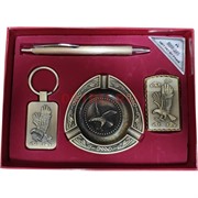 Набор подарочный Moongrass «зажигалка, пепельница орел, ручка, брелок»