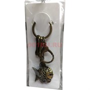 Брелок металлический «рыба» под бронзу