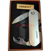 Зажигалка USB Honest с ножом и открывашкой спиральная