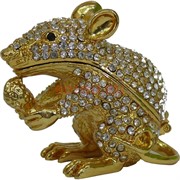 Шкатулка со стразами (5098) «Крыса»