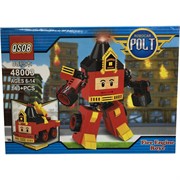 Контструктор Robocar Polt (48003) пожарник Рой 143+ деталей